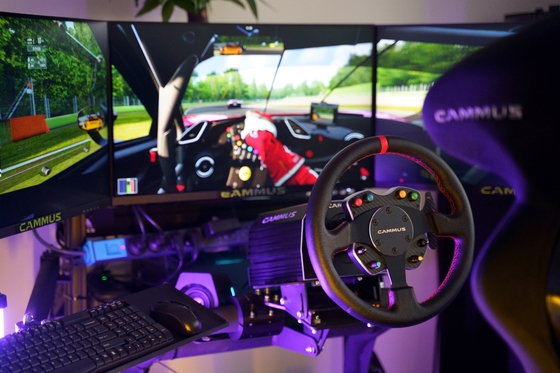 PC Rig Simulator Racing Machine Game Steer Wheel With Pedal